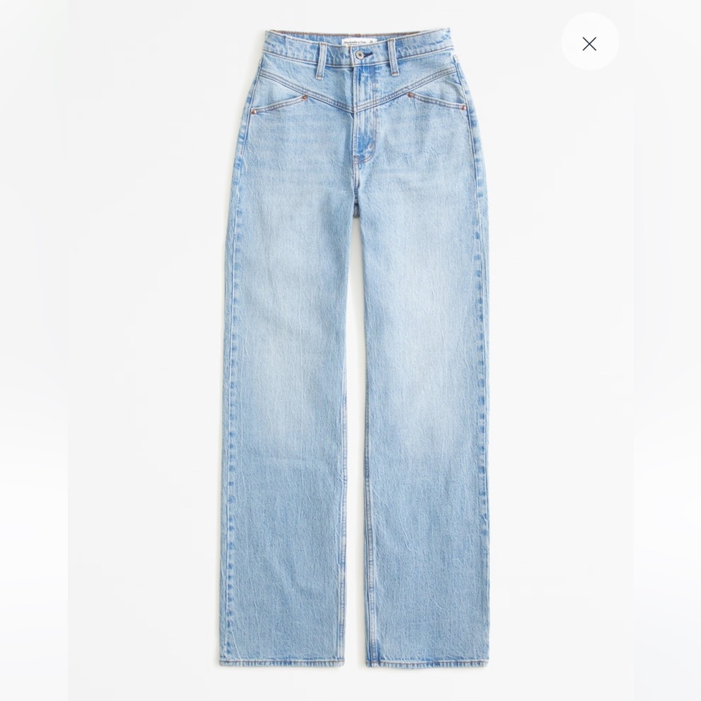 Abercrombie high rise 90s relaxed jean size 4/27 short